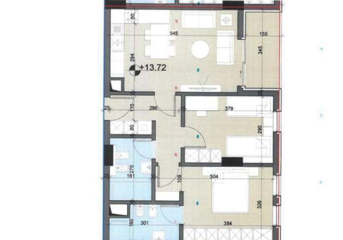  Tek Kompleksi Univers City, prane QTU, shitet apartament 2+1, 2 tualete, ballkon