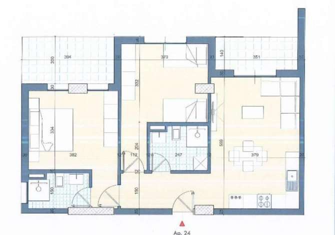 Apartament Per Shitje 2+1 Ne Golem (ID BDR11) Durres Ne golem, prane hotel onufri, shitet apartament  2+1, 2 tualete, ballkon, me sip
