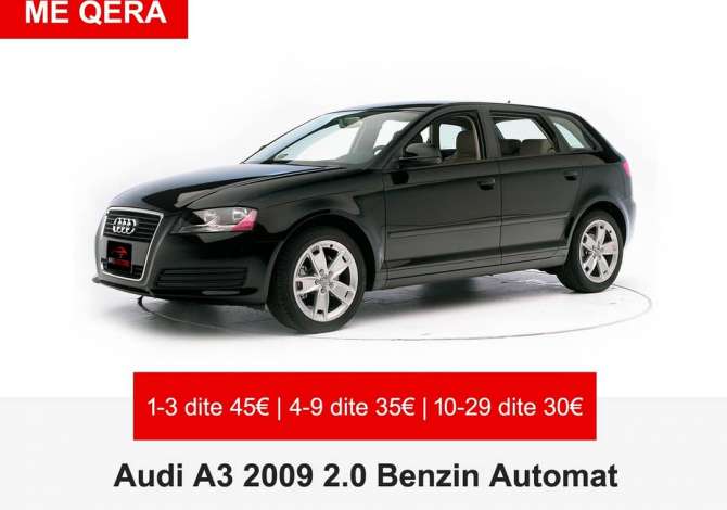 Car Rental Audi 2010 supplied with Gasoline Car Rental in Durres near the "Plepa" area .This Automatik Audi Car R