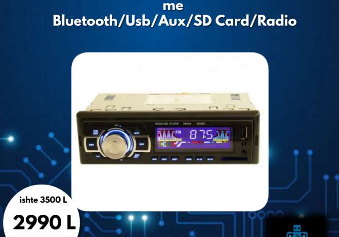 kasetofon Kasetofon per makine universal me bluetoth/Aux/USB ne shitje
