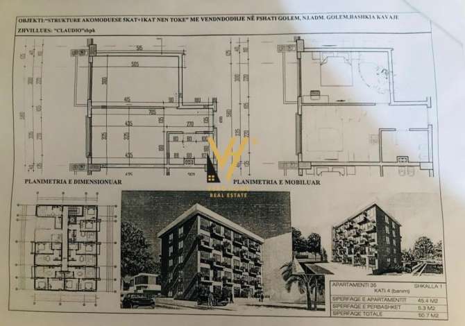 SHITET APARTAMENT 1+1 +BALLKON PRAN PRESTIGE RESORT, MALI ROBIT 53.000 EURO Shitet apartament
~ 1+1 +ballkon
~ 50,7m2
~ kati 4
~pallat ne ndertim
~mali
