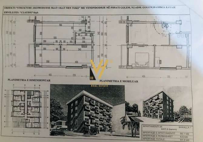 SHITET APARTAMENT 2+1+BALLKON PRAN PRESTIGE RESORT, MALI ROBIT 64.000 EURO Shitet apartament
~ 2+1+ballkon
~ 61,6m2
~ kati 3
~pallat ne ndertim
~mali 