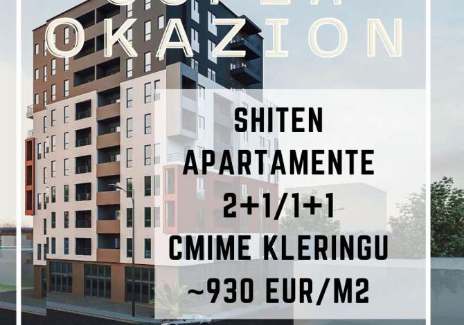 📢📢SUPER OKAZION📢📢 (CMIME KLERINGU) 🔥930 eur/m2  -Apartament 2+1/1+1   📢📢super okazion📢📢
(cmime kleringu)
🔥930 eur/m2

-apartament 2
