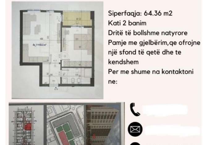  Shitet apartament 1+1 ne Kamez, Priam Residence

Siperfaqe: 64.36 m2
Kati: 2 