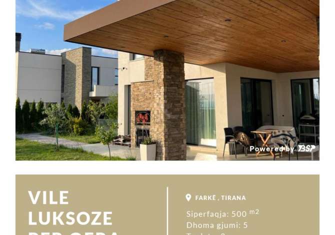  The house is located in Tirana the "Zone Periferike" area and is  km f