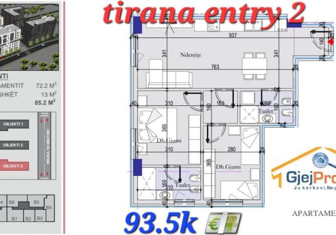  The house is located in Tirana the "Laprake" area and is 3.49 km from 