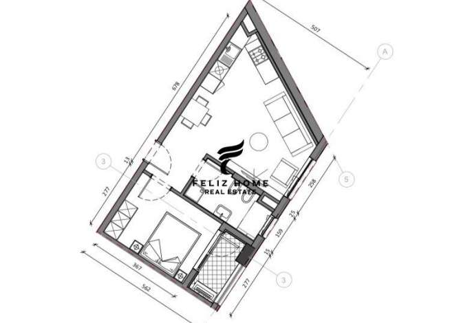 House for Sale in Tirana 1+1 Emty  The house is located in Tirana the "Ali Demi/Tregu Elektrik" area and 
