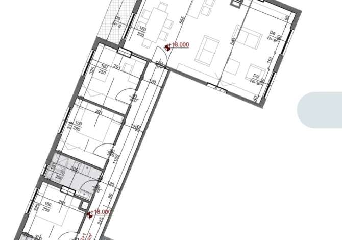 Apartament 2+1 ne shitje 
QSUT 
i  pa mobiluar  / Suvatime
Kati 5
148.3 m2 
