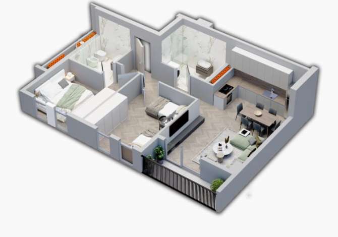  Apartament 2+1 në shitje në “Univers City”

Apartamenti ka një sipërfa