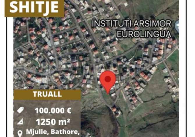 Tirane, shitet truall 1.250 m² 100.000 Euro (Mjulle, Bathore) Shitet Truall/ Toke ne Mjulle, Bathore!

1250 m2, siperfaqe e sheshte

100 0