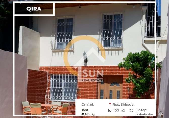  Sun Real Estate ofron me qira shtepi 2-kateshe, 3+1 me:
📍Adresë: rr. Dibran