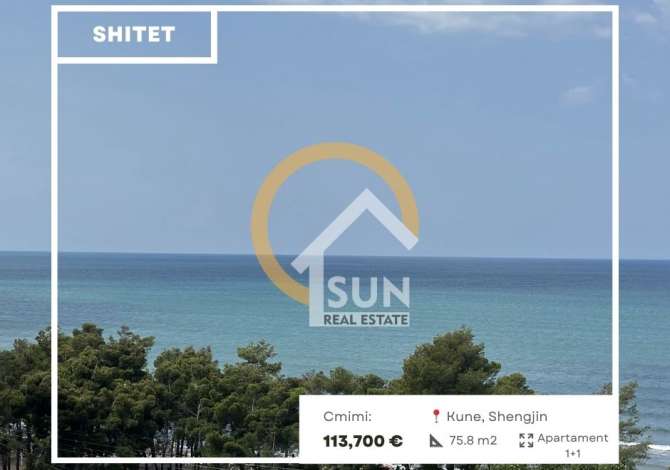  Sun Real Estate ofron për shitje apartament 1+1 me:
📍Adresë: Kune, Shengji