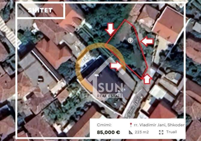 SHITET TRUALL AFER SHKOLLES JORDAN MISJA, SHKODER Sun Real Estate ofron për shitje truall, me:
Sipërfaqe:📏 223 m²
Adrese:�