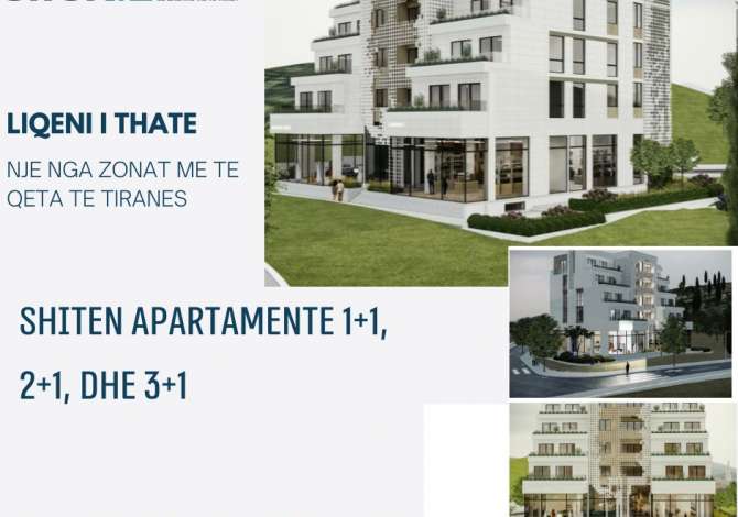  Shiten apartamente 1+1,2+1dhe 3+1 ne nje nga zonat me elitare te Tiranes ne fund