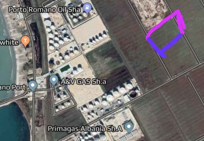 Sell land in Porto Romano industrial area Sell land in Porto Romano Industrial Area, 20,000 m2 Industrial Port with Certif