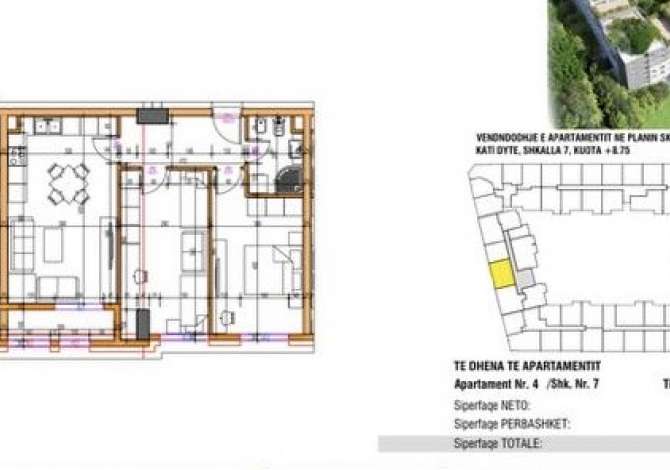 Shitet apartament 2+1+1 ASTIR URBAN GATE 1200€/m2  93.4 m2 
kati 2 
orientim perendim ! 
