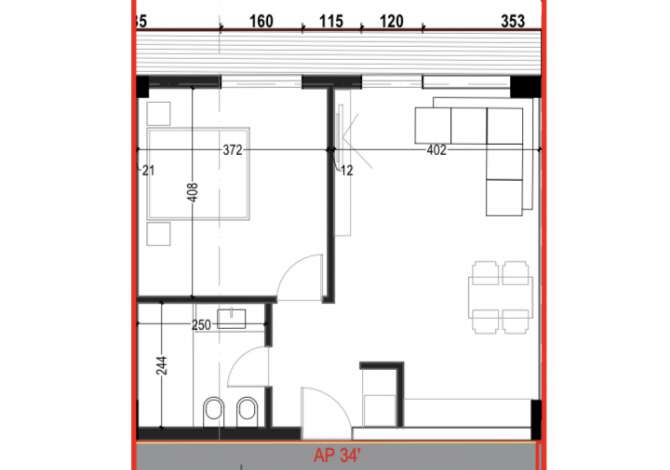 Apartament 1+1 ne Shitje ne Dhermi  Shitet apartament 1+1 ne katin e trete banim ne nje nga ndertimet me te reja ne 